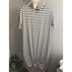 Striped Dress w/ Knot